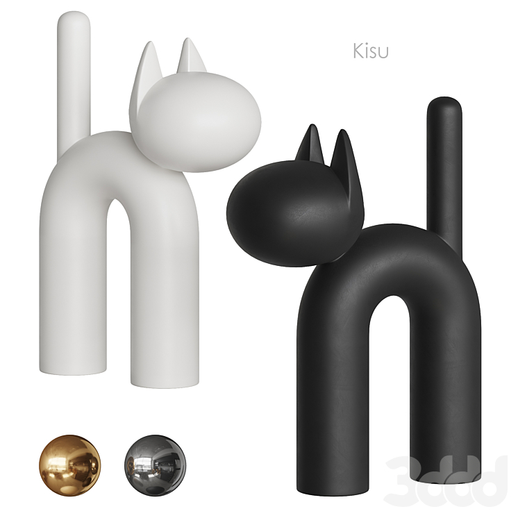 Kisu декоративный предмет для интерьера - Скульптуры - 3D модель