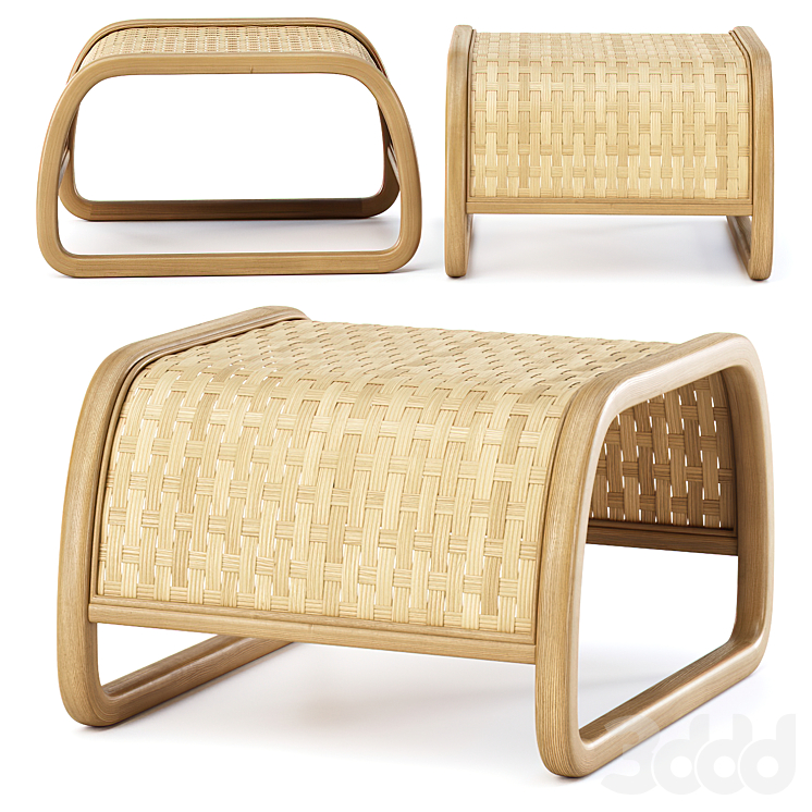 Lucy Rattan Ottoman / Скамейка из ротанга - Другая мягкая мебель - 3D ...