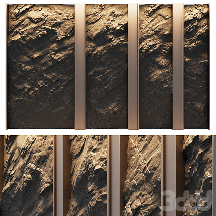 Каменные панели - Камень - 3D модель