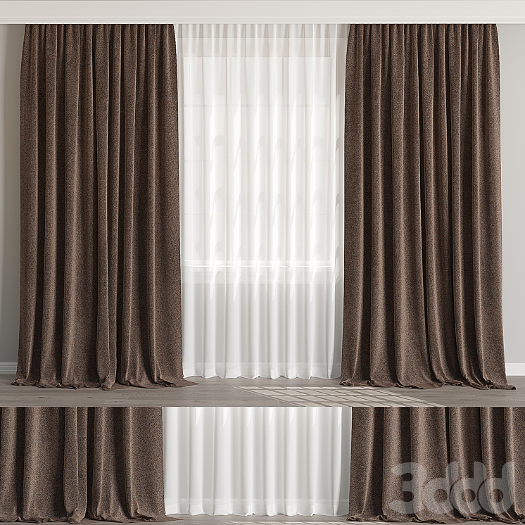 Curtain for Interior 06 - Шторы - 3D модель