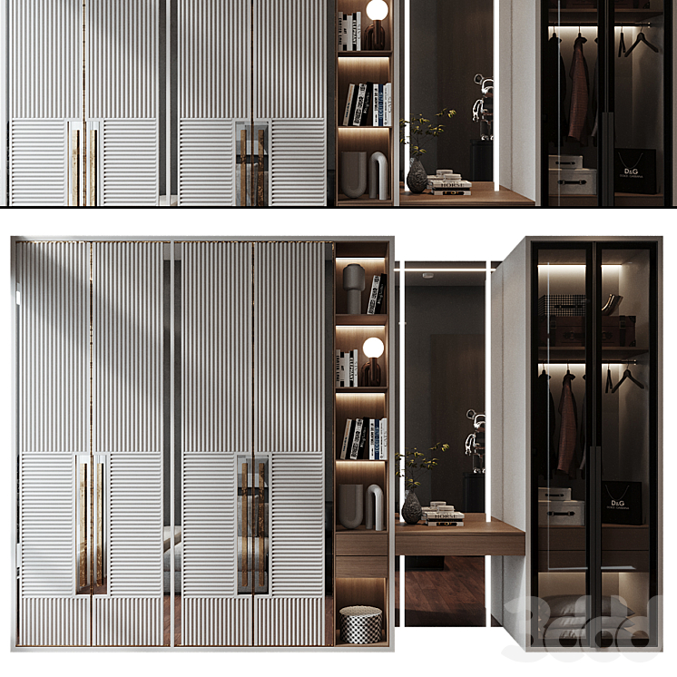Wardrobe GHS-2398 - Шкафы - 3D модель