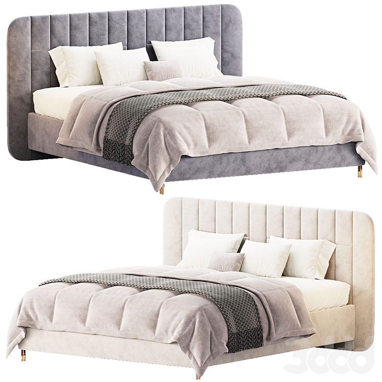 Victoria Bed Rugiano Кровати 3D модель