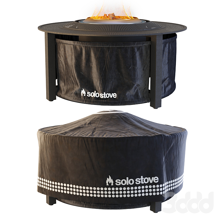 Бездымный камин Solo Stove Fire Pit Surround - Камин - 3D модель