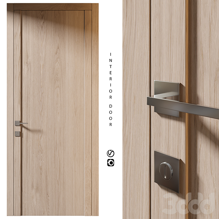 Межкомнатная дверь | Interior door | 2 - Двери - 3D модель