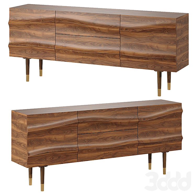Walnut sideboard sales cabinet