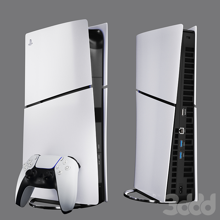 Sony Playstation 5 slim - Компьютеры, электроника - 3D модель