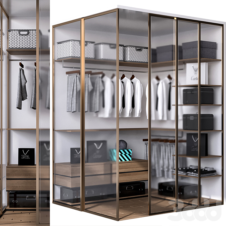 WARDROBE (Closet Room)NO53 - Шкафы - 3D модель
