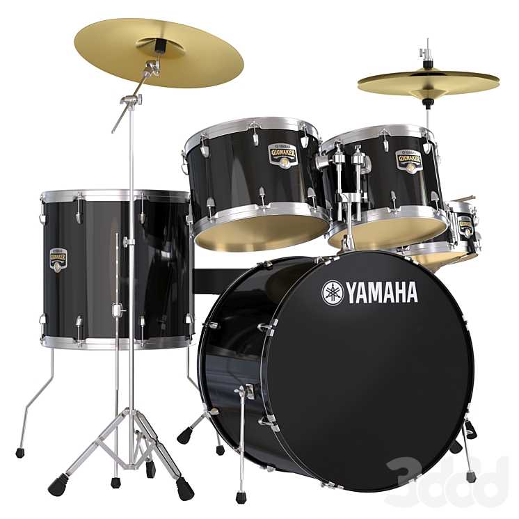 Барабанная установка Yamaha Gigmaker - Музыкальные инструменты - 3D модель