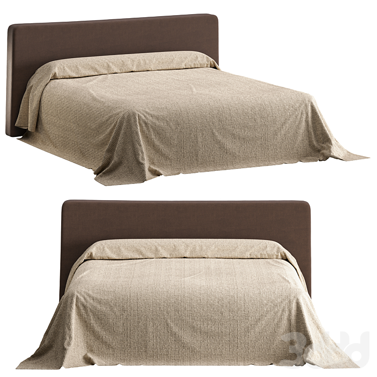 Постельное белье 03 Zara Home - Кровати - 3D модель