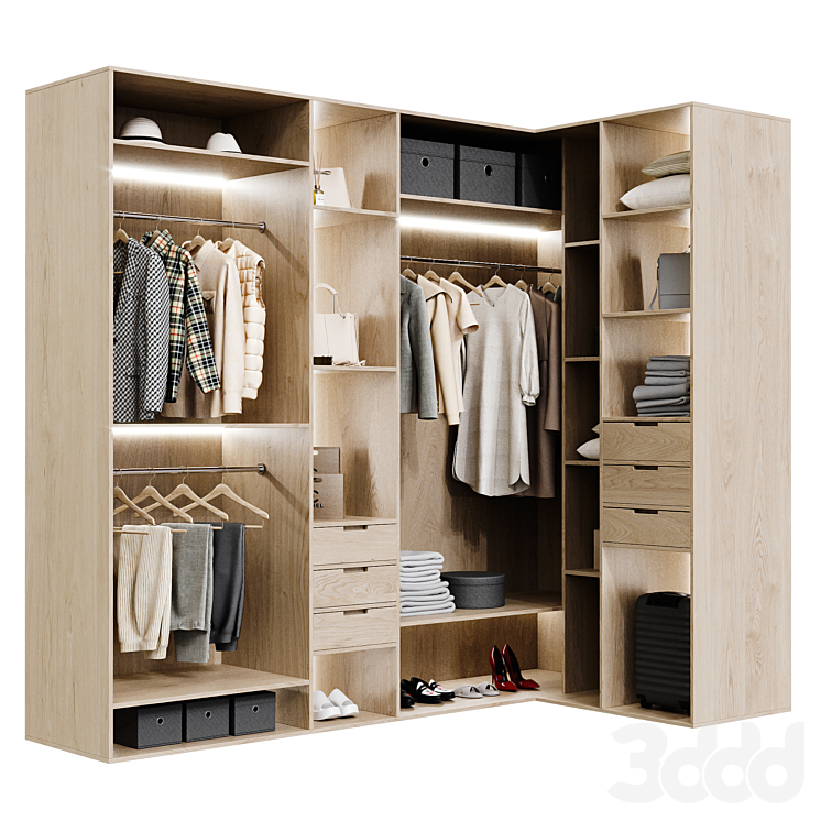 wardrobe 220 - Шкафы - 3D модель