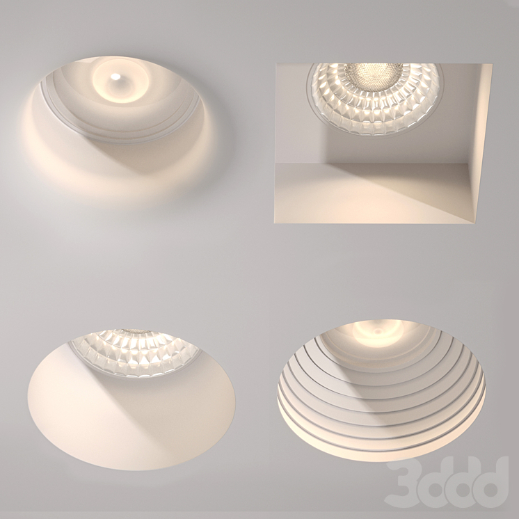 M50 Gypsum by Centersvet Гипсовые светильники - Встроенный - 3D модель