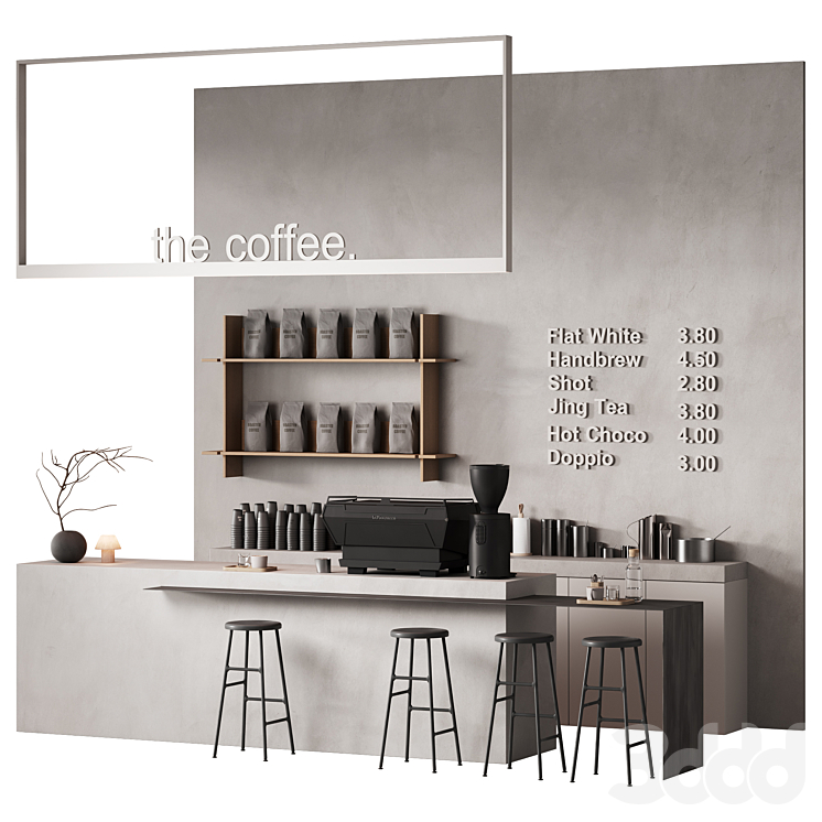 533 cafe and restaurant 01 coffee spot 01 - Ресторан - 3D модель