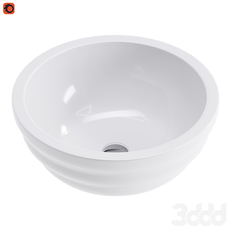 Ozone Round Above Counter Vessel Bathroom Sink Умывальники 3D модель