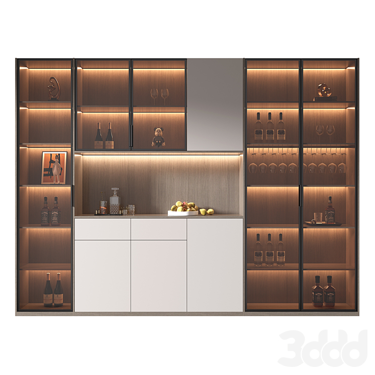 Wine cabinet - Шкафы - 3D модель