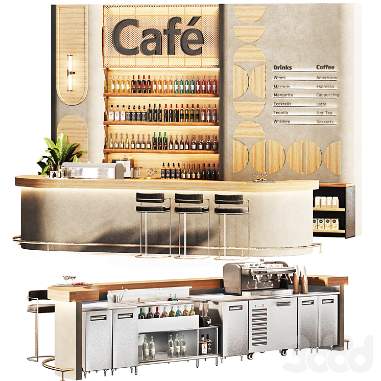 Cafe Restaurant 20 - Ресторан - 3D модель