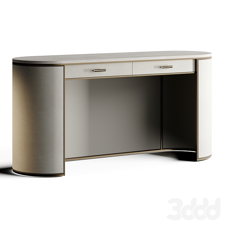 Frato KENT Desk W160cm Travertino - Консоль - 3D модель