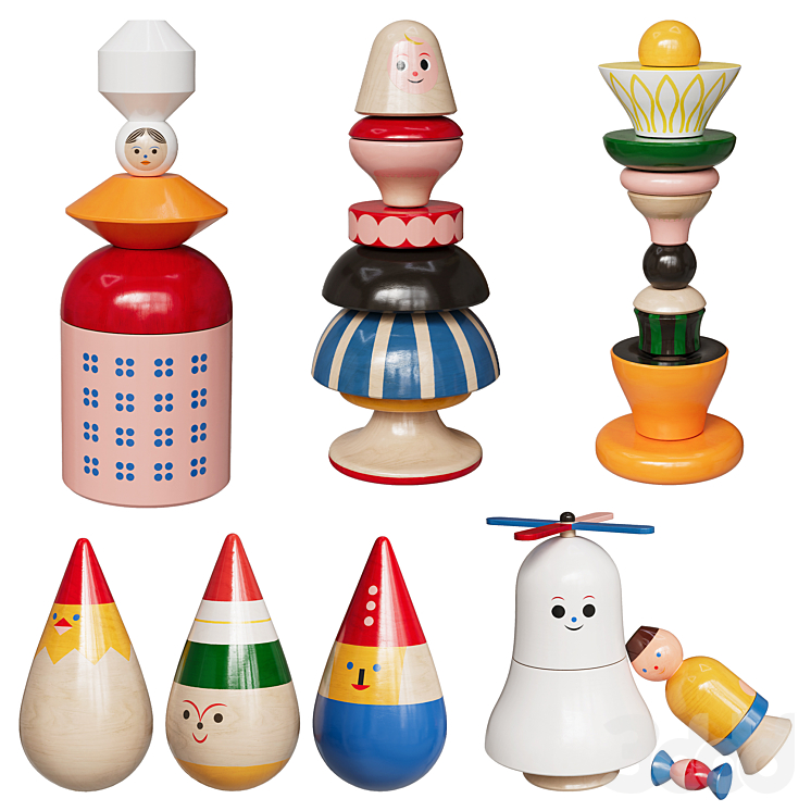 Игрушки ручной работы KOTOK - Игрушки - 3D модель