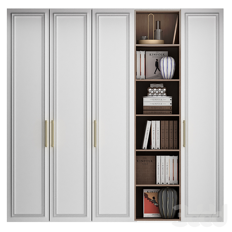 wardrobe closet composition furniture 02 - Шкафы - 3D модель