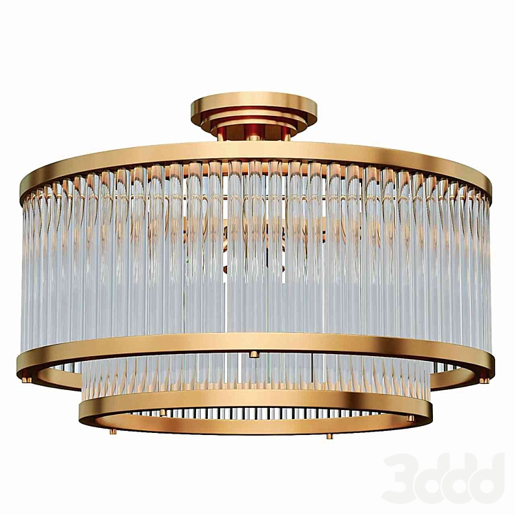 Possini Euro Design Warren - Потолочный - 3D модель