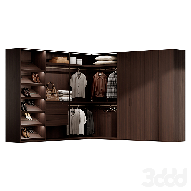 Storage wardrobe system By Porro 3 - Шкафы - 3D модель