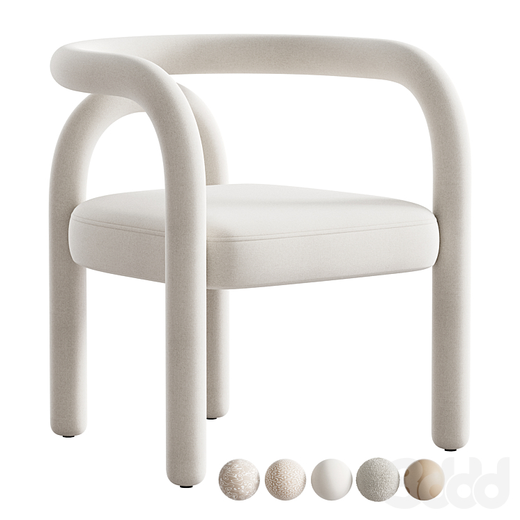 Modern Design Armless Open Back Chairs Fabric Dining Chairs - Кресла ...