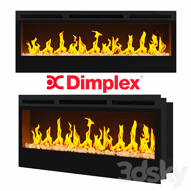 Dimplex electric fireplace Prism Series 50 "Wallmount Fireplace 3D Models