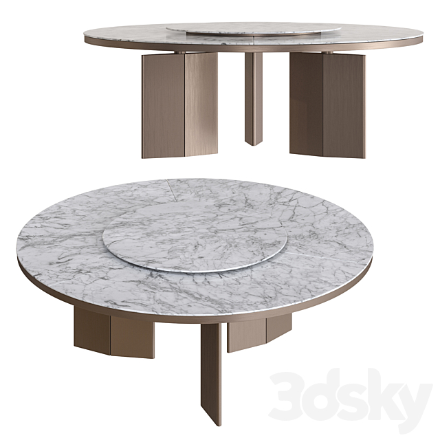 Minotti Morgan Round Table - Table - 3D Models