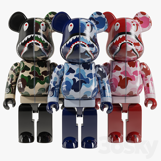 bearbrick bape abc camo