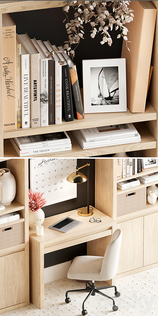 Pottery Barn Office set Office furniture 3D Models