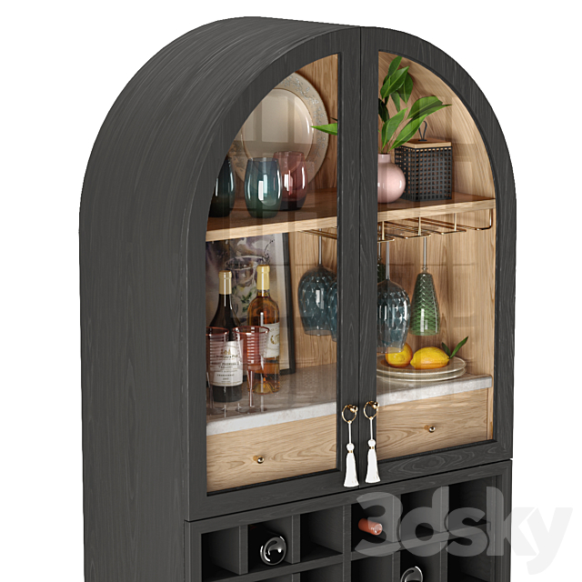 Anthropologie Fern Bar Wardrobe & Display 3D Models