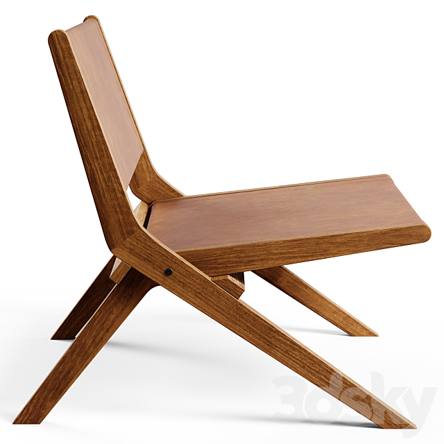 Zara Home The leather folding chair Arm chair 3D Models