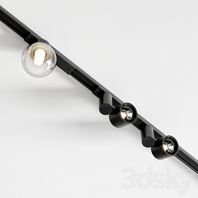 Arkoslight Set Minimal Track Technical lighting 3D Models