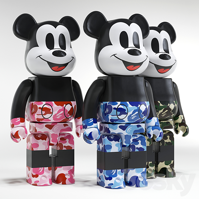bearbrick bape abc camo
