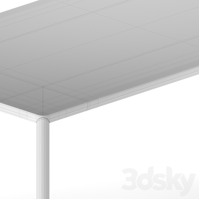 ethnicraft. Air dining table. Table 3D Models
