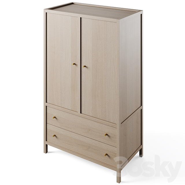 Keane Armoire by Crate and Barrel Wardrobe & Display 3D Models
