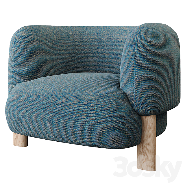 Lola armchair by Jardan Arm chair 3D Models