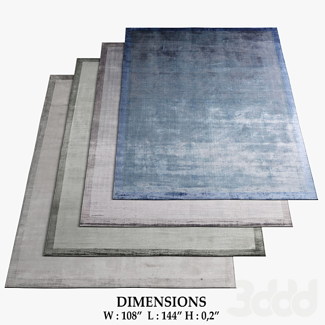Restoration Hardware Rugs_74 Ковры 3D Модель