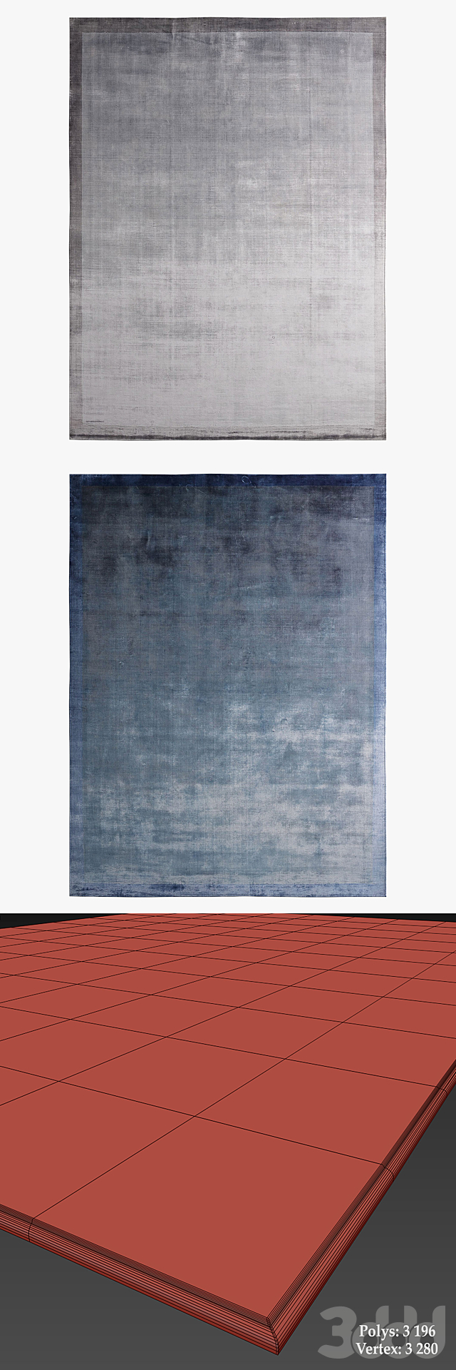 Restoration Hardware Rugs_74 Ковры 3D Модель