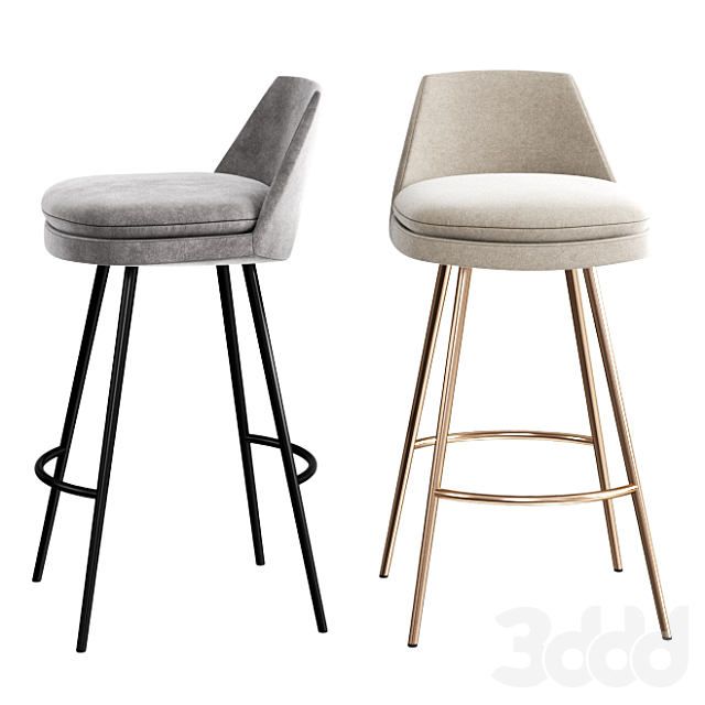 WEST ELM Finley Counter Stool Стулья 3D Модель