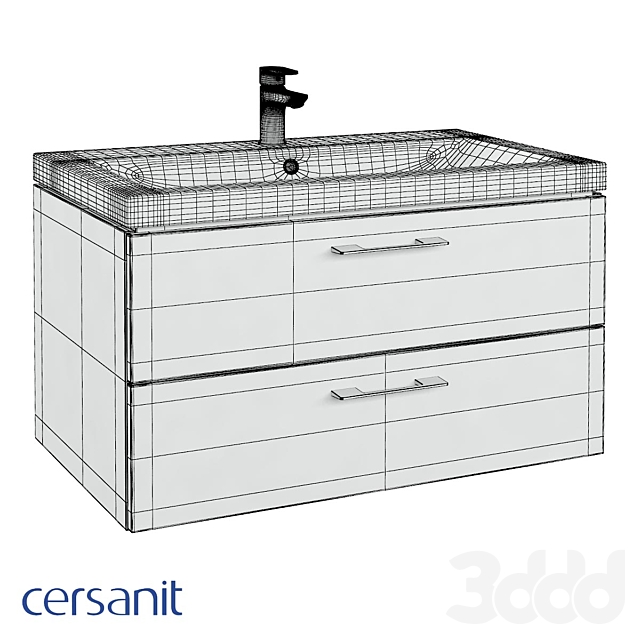 Cersanit_Тумба под раковину подвесная LARA 80, орех, A63416 - Мебель ...