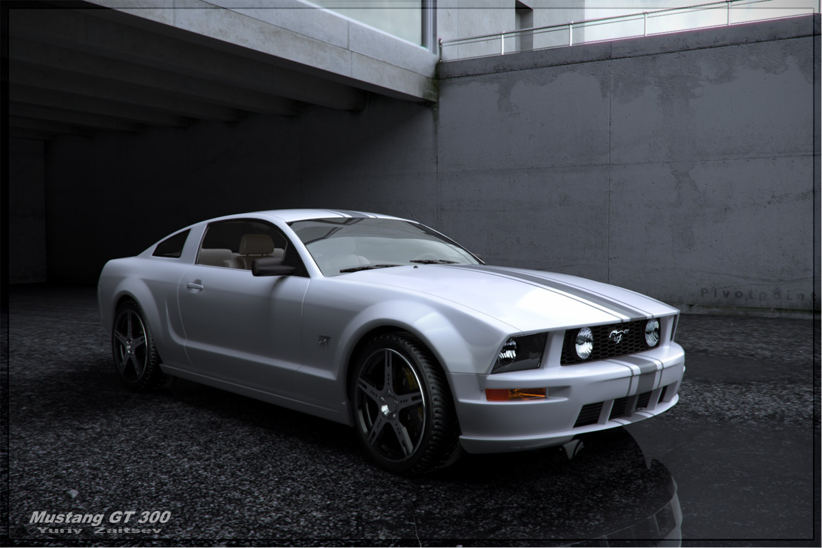 Ford Mustang GT 300 - Работа из галереи 3D Моделей