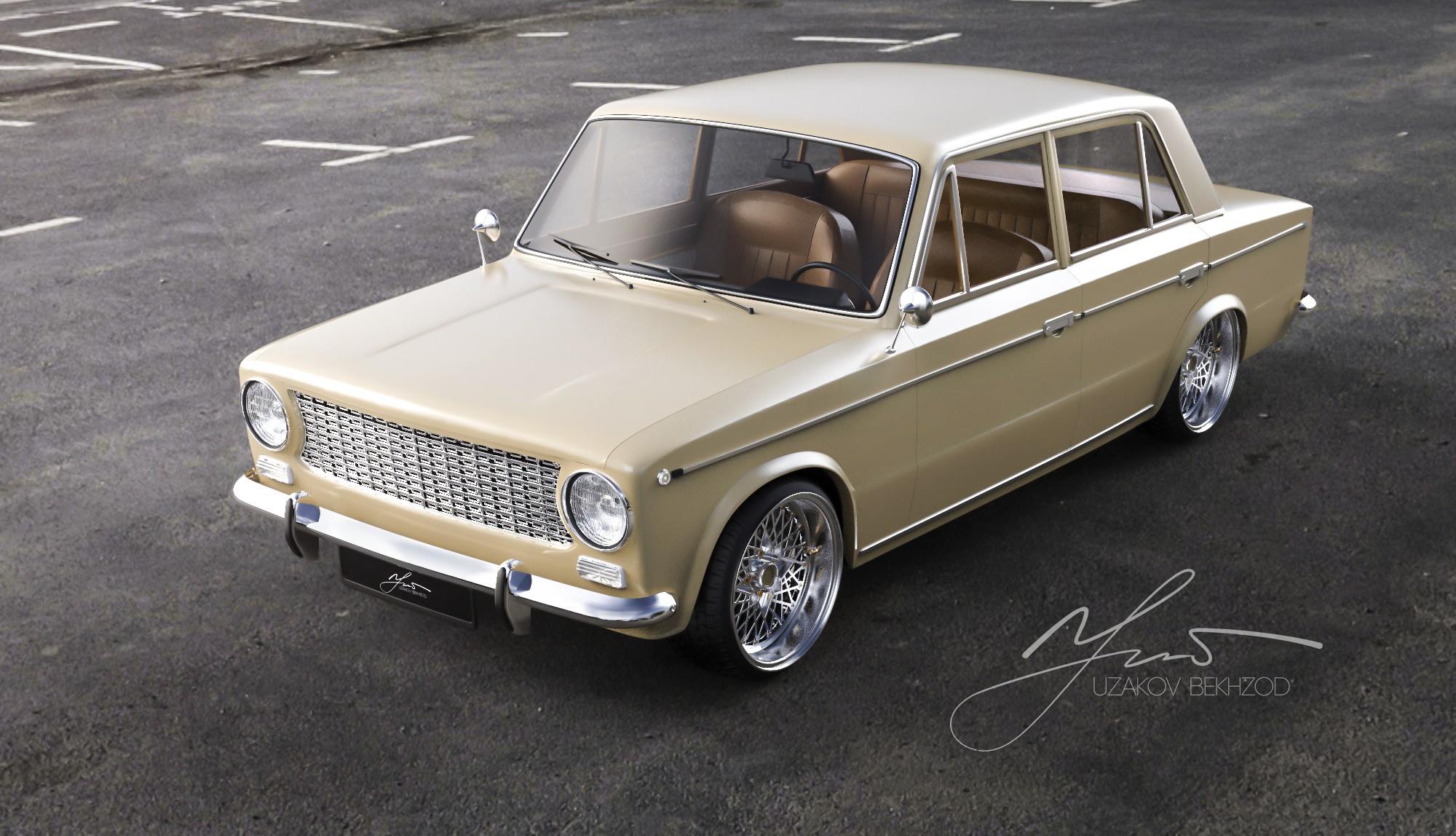 Stanced Vaz 2101 - Работа из галереи 3D Моделей