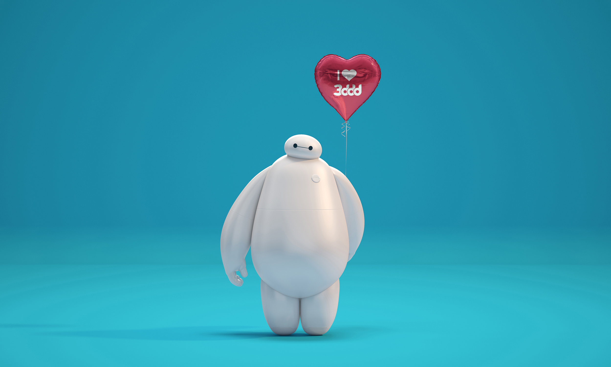 Baymax With Love - Работа из галереи 3D Моделей