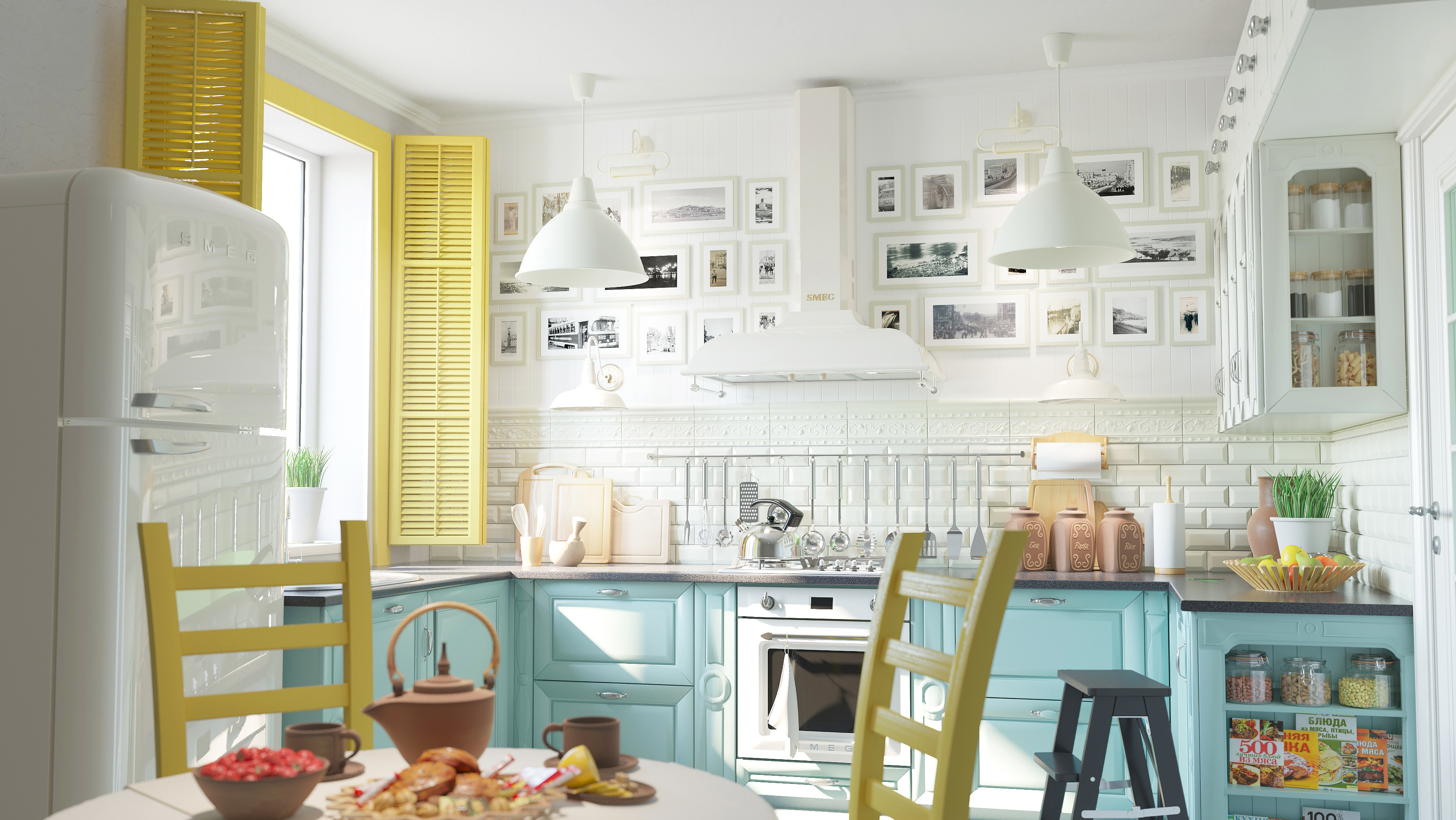 Уютная кухня: ТОП-100 фото красивого и практичного дизайна в маленькой кухне