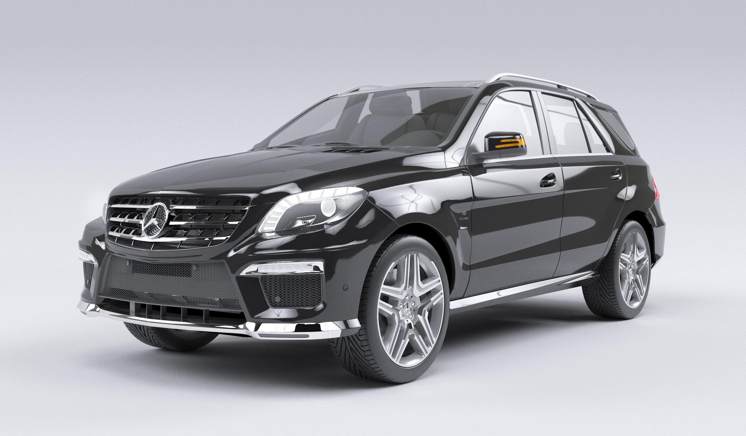 Mercedes Benz ML63AMG - Работа из галереи 3D Моделей