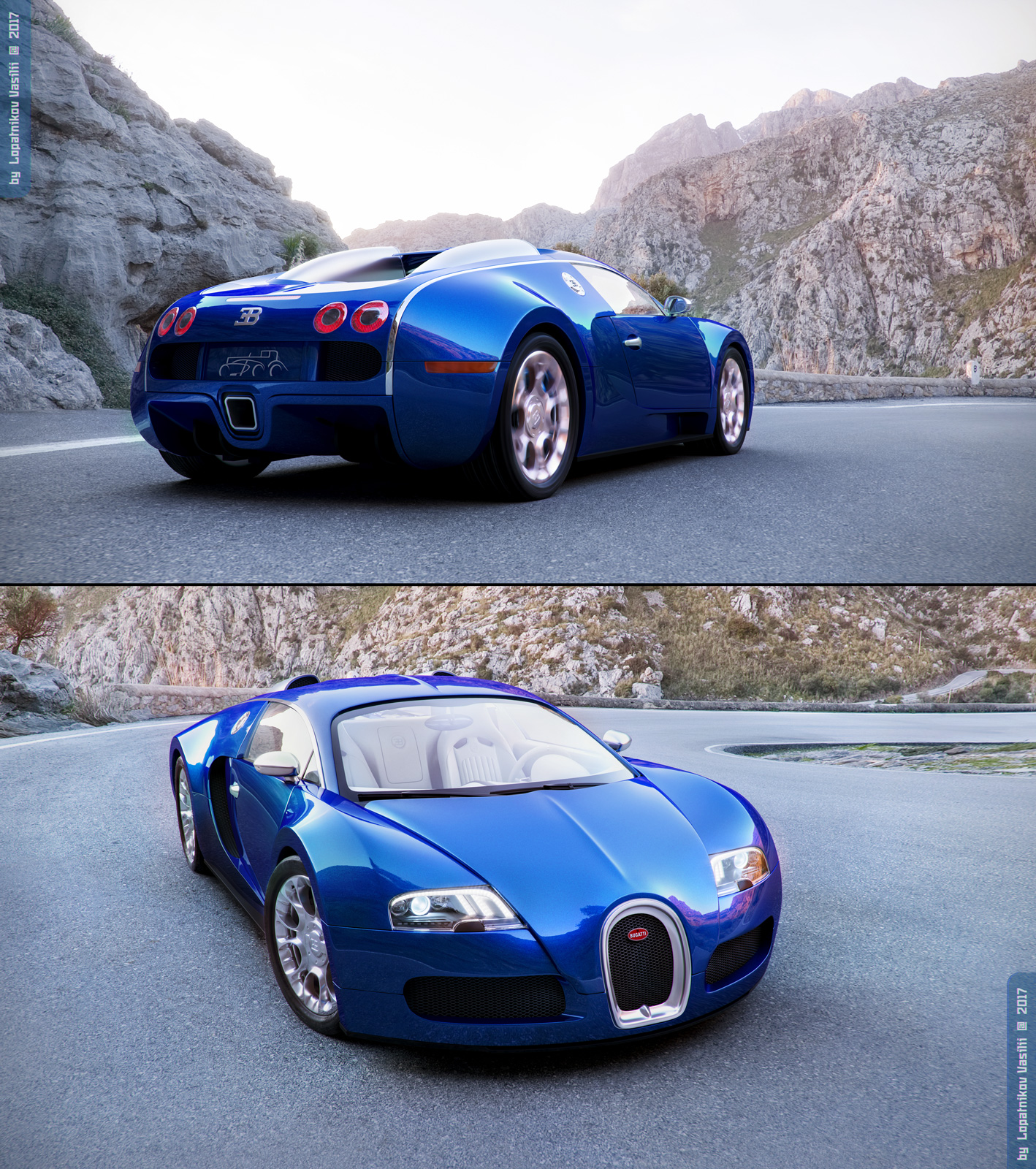 Bugatti Veyron - Работа из галереи 3D Моделей