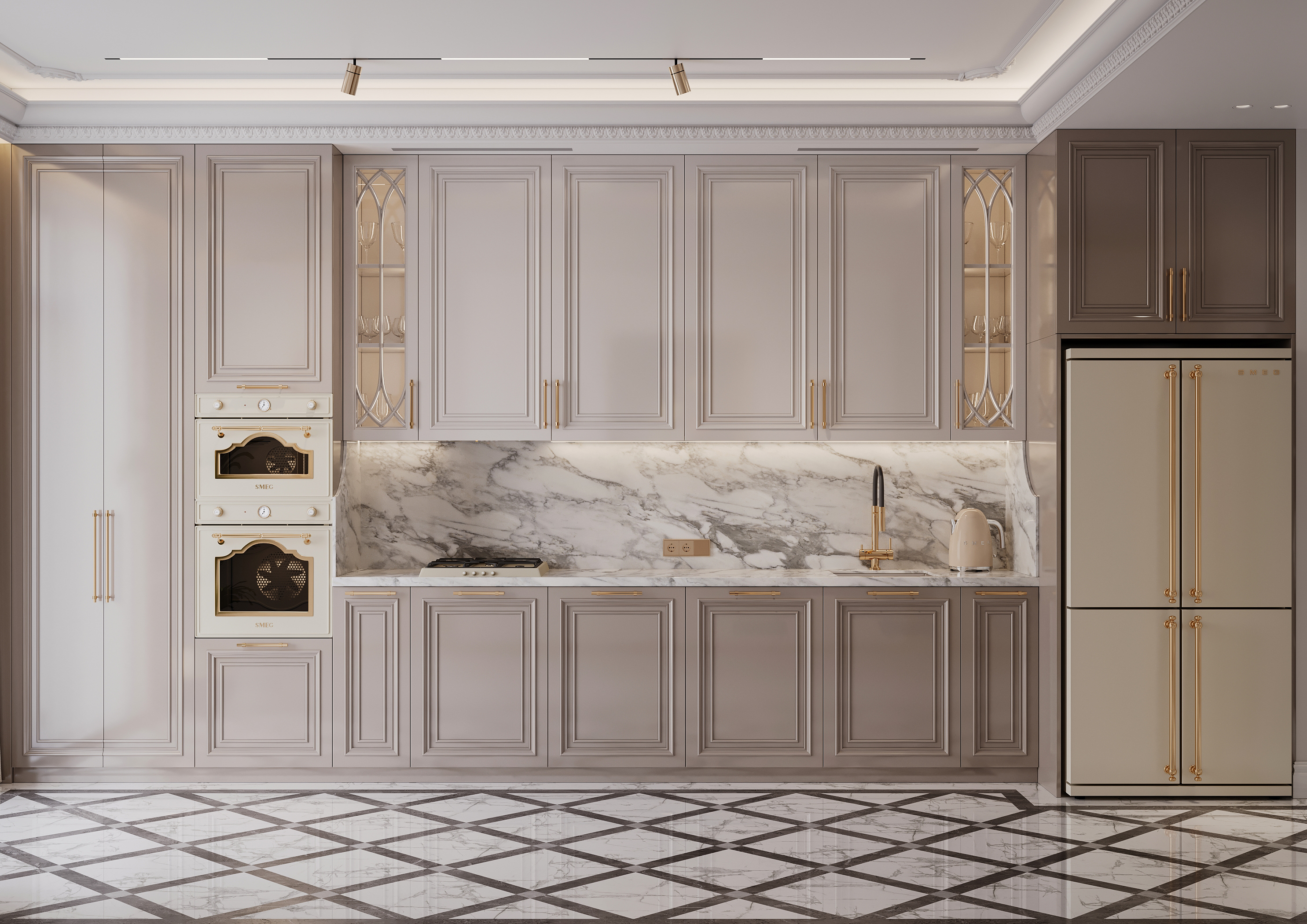 Luxury kitchen design - Работа из галереи 3D Моделей